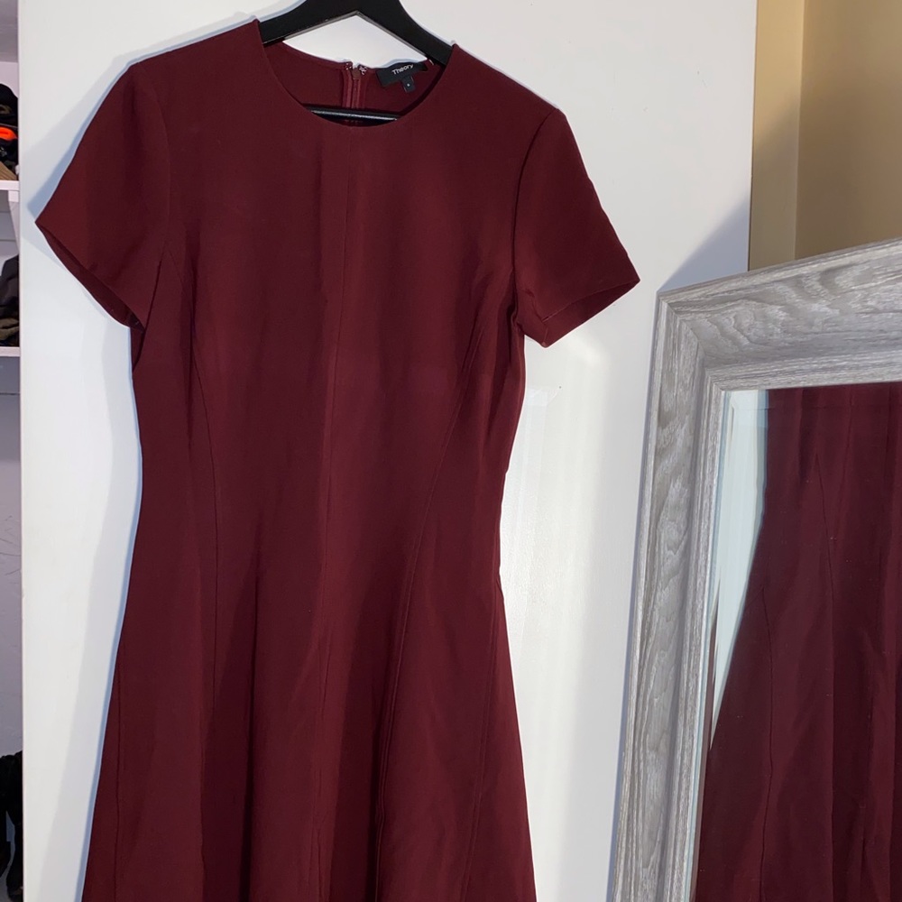 Theory Modern Seamed shift dress